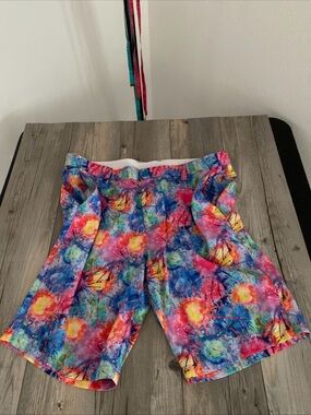 Hreski Men’s Explosion Of Colors Paint Splatter Golf Shorts 40